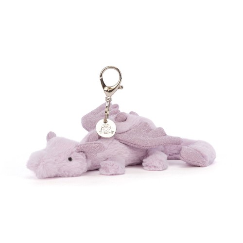 Jellycat Lavender Dragon Bag Charm (Out of Stock)